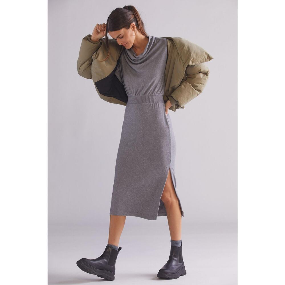 Daily Practice by Anthropologie Draped Cowl Neck Maxi Dress - New - Small